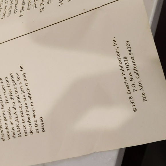 Vintage 1970's Mancala Game Creative Publications excellent condition - Picture 4 of 7